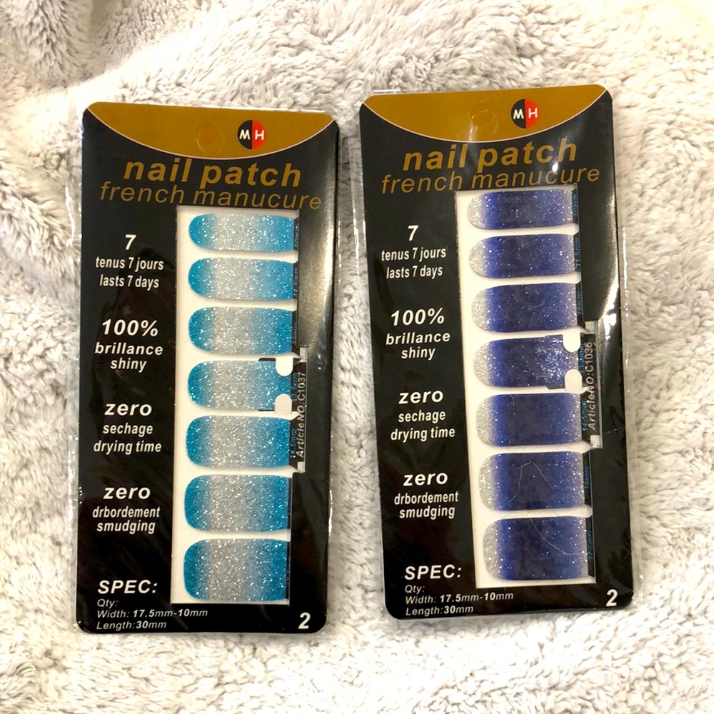 2 packs of Nail Patch French manicure sets